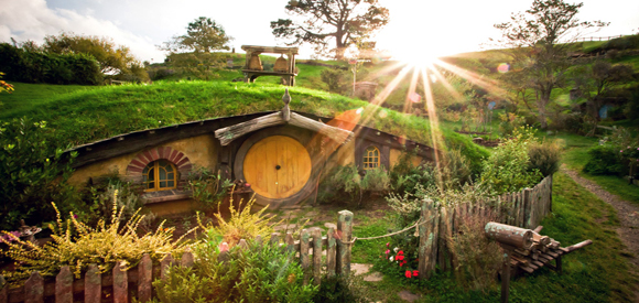 Le village des Hobbits dans Le Seigneur des Anneaux 3