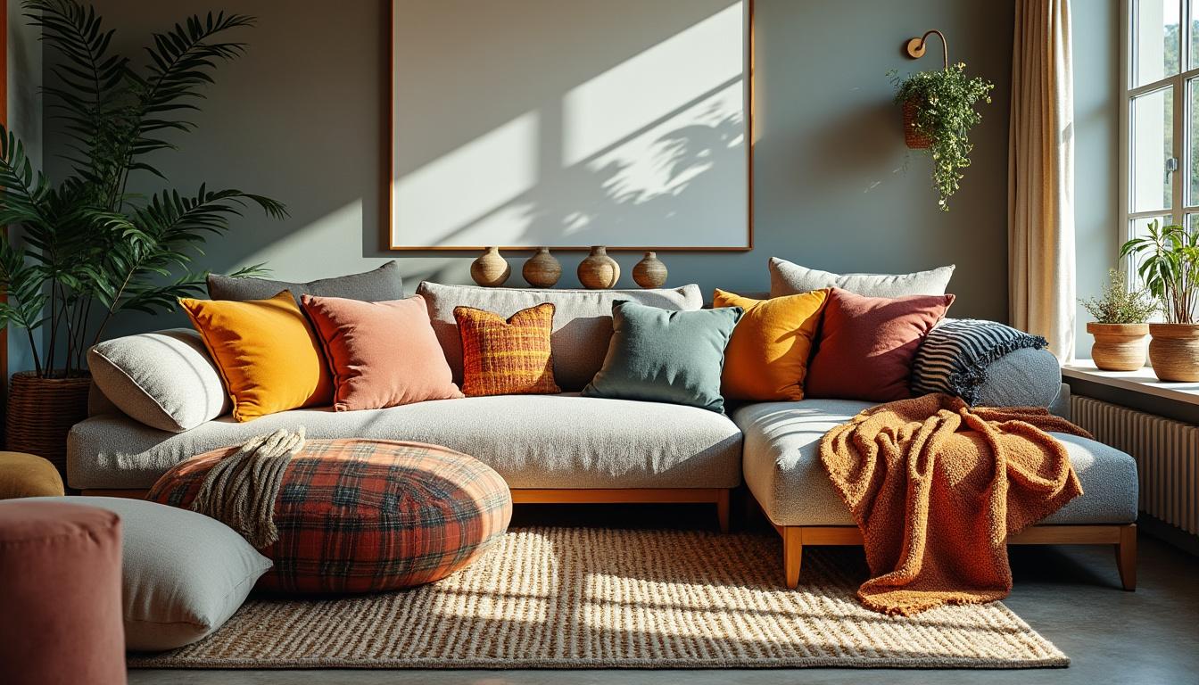 découvrez nos conseils pour bien choisir coussins et plaids afin de rendre votre salon à la fois confortable et stylé. astuces déco, harmonie des couleurs et matières tendances au rendez-vous !